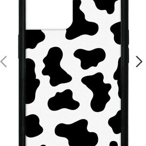 Cow Print Phone Case - Black and White